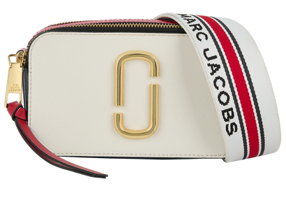 Snapshot, &pound;190, Handbags, Blue/Red/White, Leather, Front view